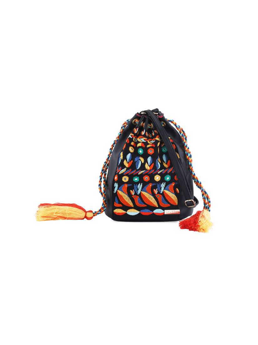 Buy Chumbak Black Self Design Sling Bag Handbags for Women 6802725 Myntra