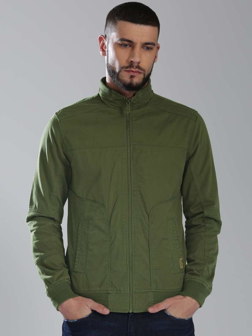 Buy Bossini Men Olive Green Solid Tailored Jacket Jackets for Men 6810175 Myntra