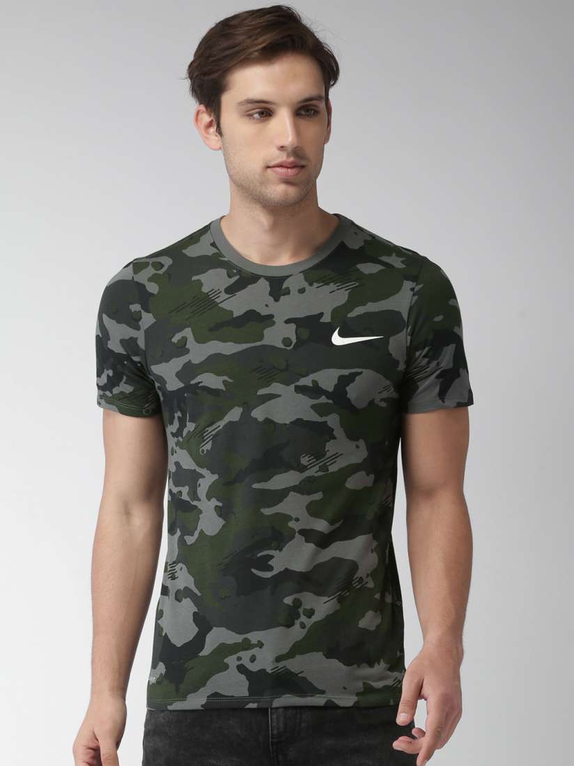 Nike dry camo aop print t shirt mens shop