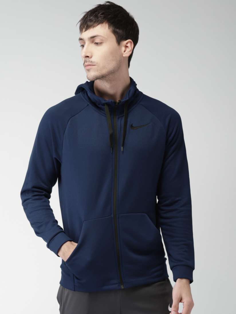 Buy Nike Men Blue AS M NK DRY HOODIE FZ FLEECE Sporty Jacket Jackets for Men 6813974 Myntra