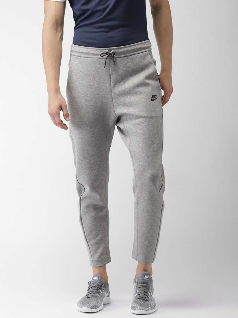 Buy Nike Men Grey Solid NSW TCH FLC OH Track Pants Track Pants for Men 6814025 Myntra