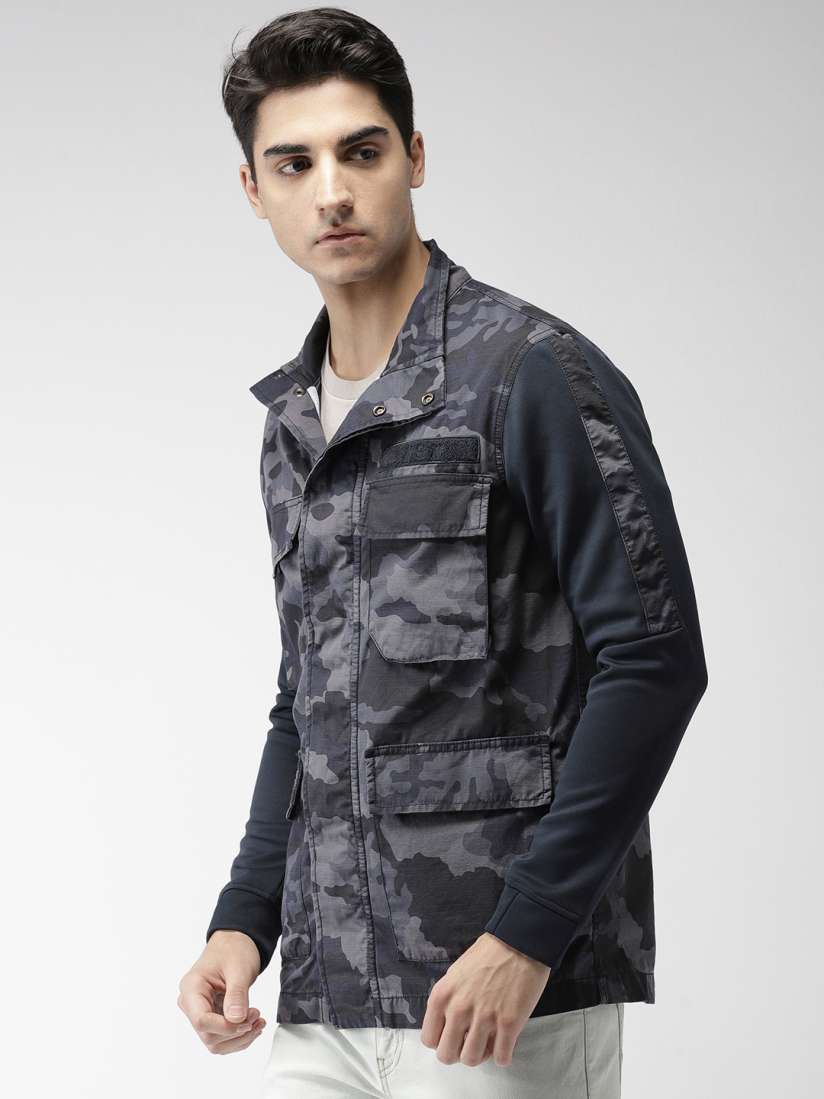 Buy Nike Grey Printed AS M NSW NSW JKT CAMO Jacket Jackets for Men 6814188 Myntra