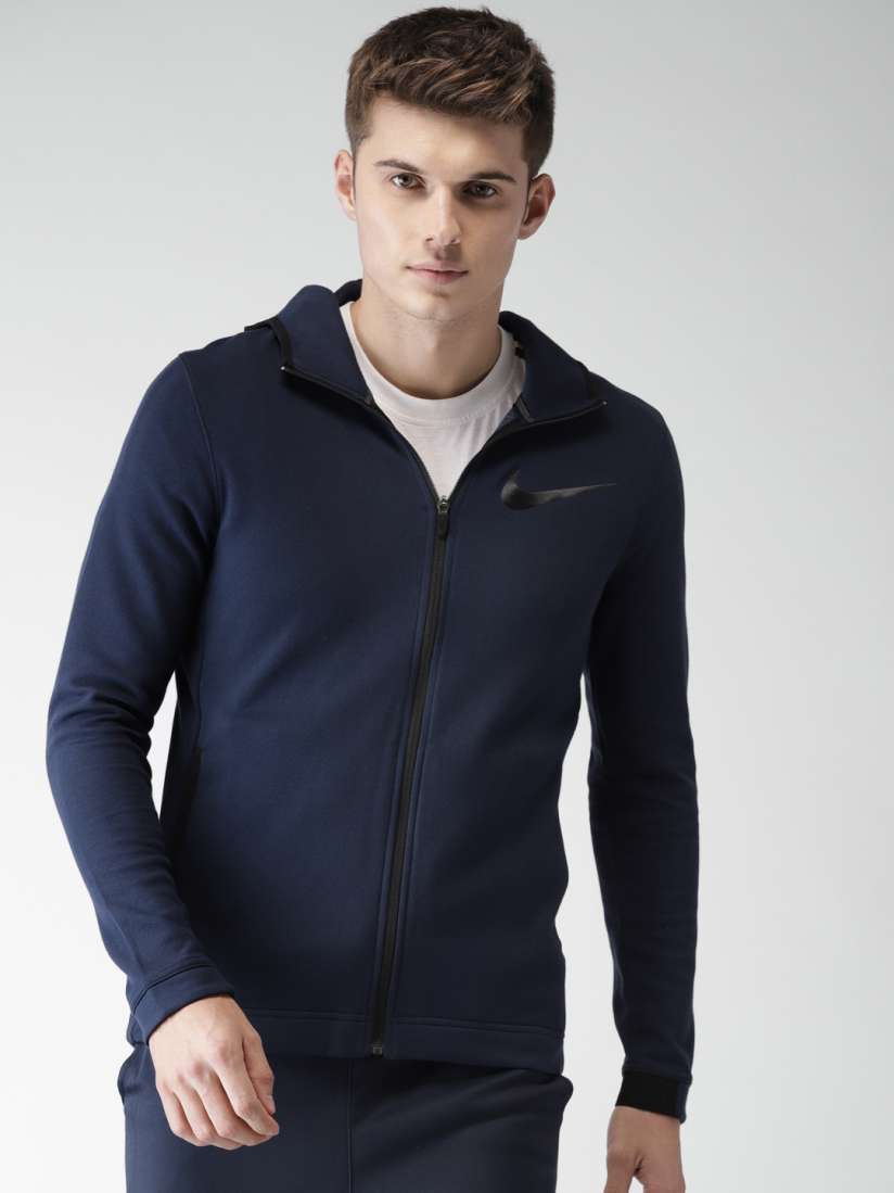 Buy Nike Men Navy Blue Solid Standard Fit SHOWTIME Dri Fit Sporty Jacket Jackets for Men 6814227 Myntra