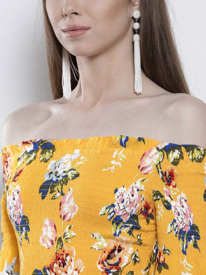 dorothy perkins yellow floral top