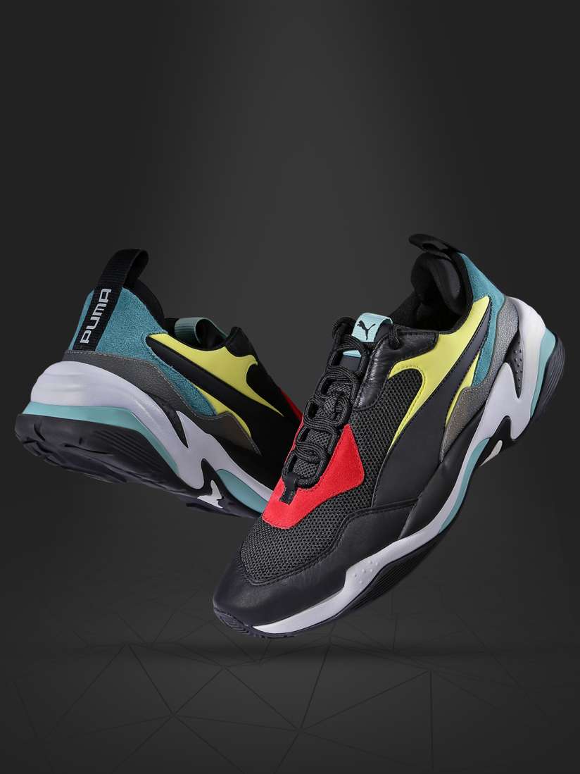 Buy Puma Men Black Thunder Spectra Colourblocked Sneakers Casual Shoes for Men 6816714 Myntra