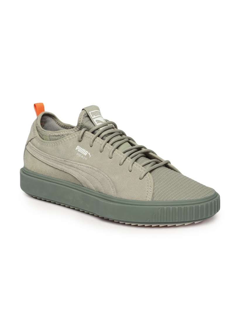 Puma grey breaker mesh fof suede sneakers hotsell