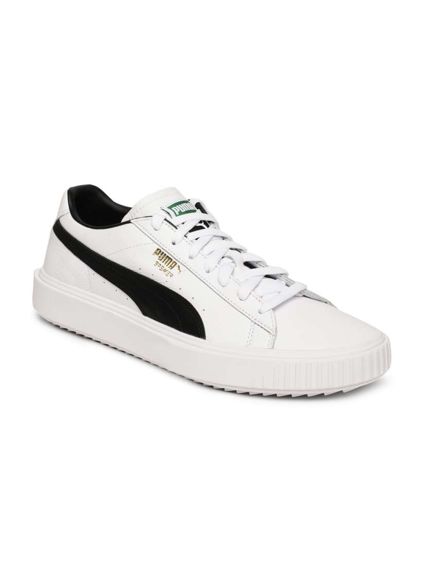 Buy Puma Men White Breaker Leather Sneakers Casual Shoes for Men 6816758 Myntra