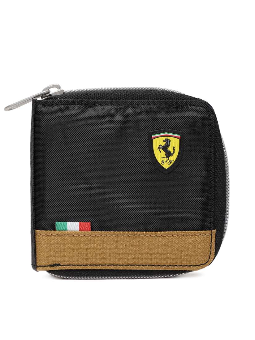 Buy Puma Men Black Solid Zip Around Wallet Wallets for Men 6817278 Myntra
