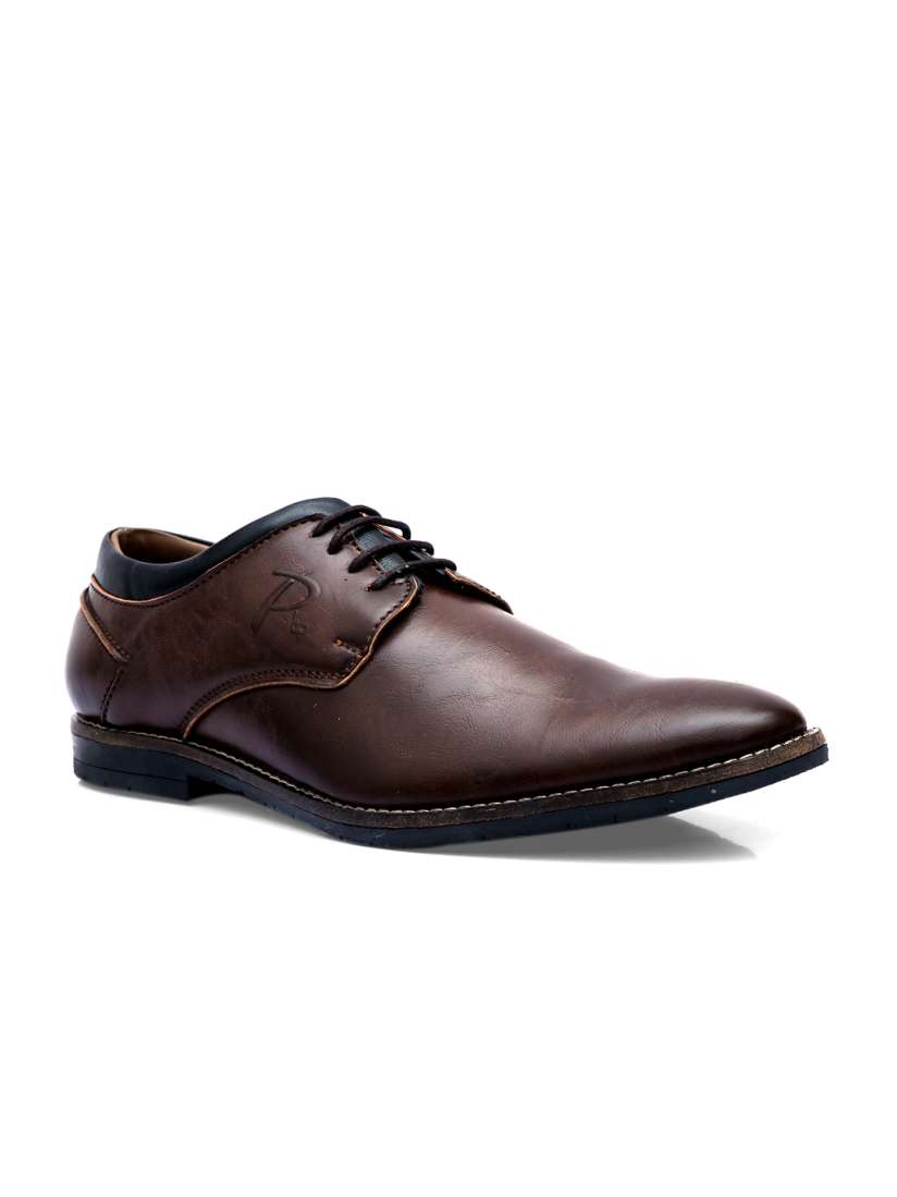 Buy Enzo Cardini Men Brown Solid Derby Formal Shoes Formal Shoes for Men 6825177 Myntra