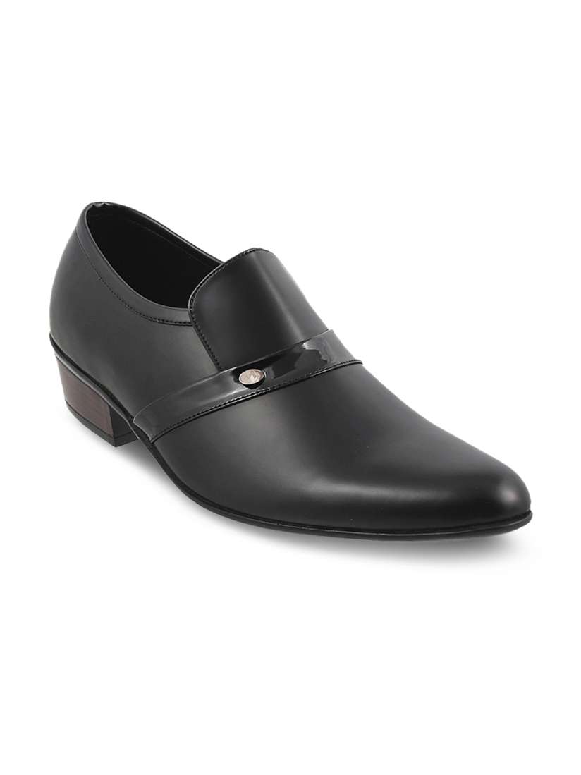 Buy Metro Men Black Leather Semiformal Shoes Formal Shoes for Men 6834936 Myntra
