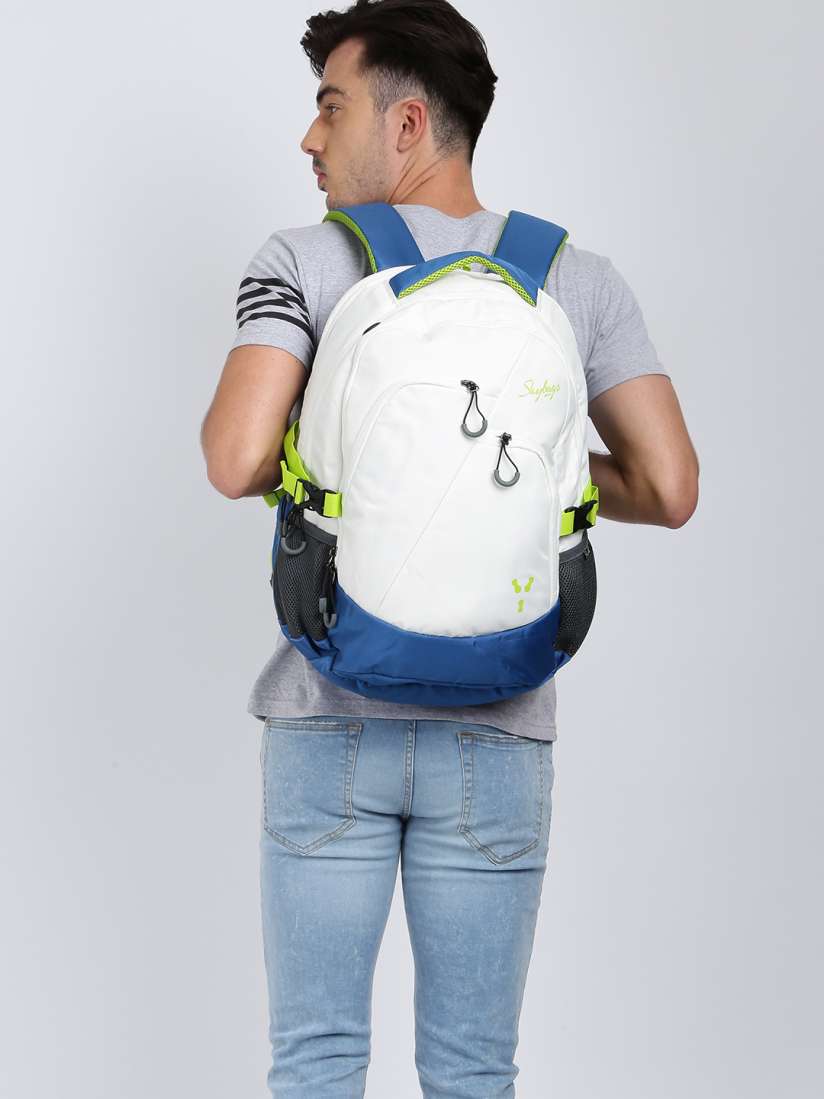 Buy Skybags Unisex White Blue Colourblocked Backpack Backpacks for Unisex 6838997 Myntra
