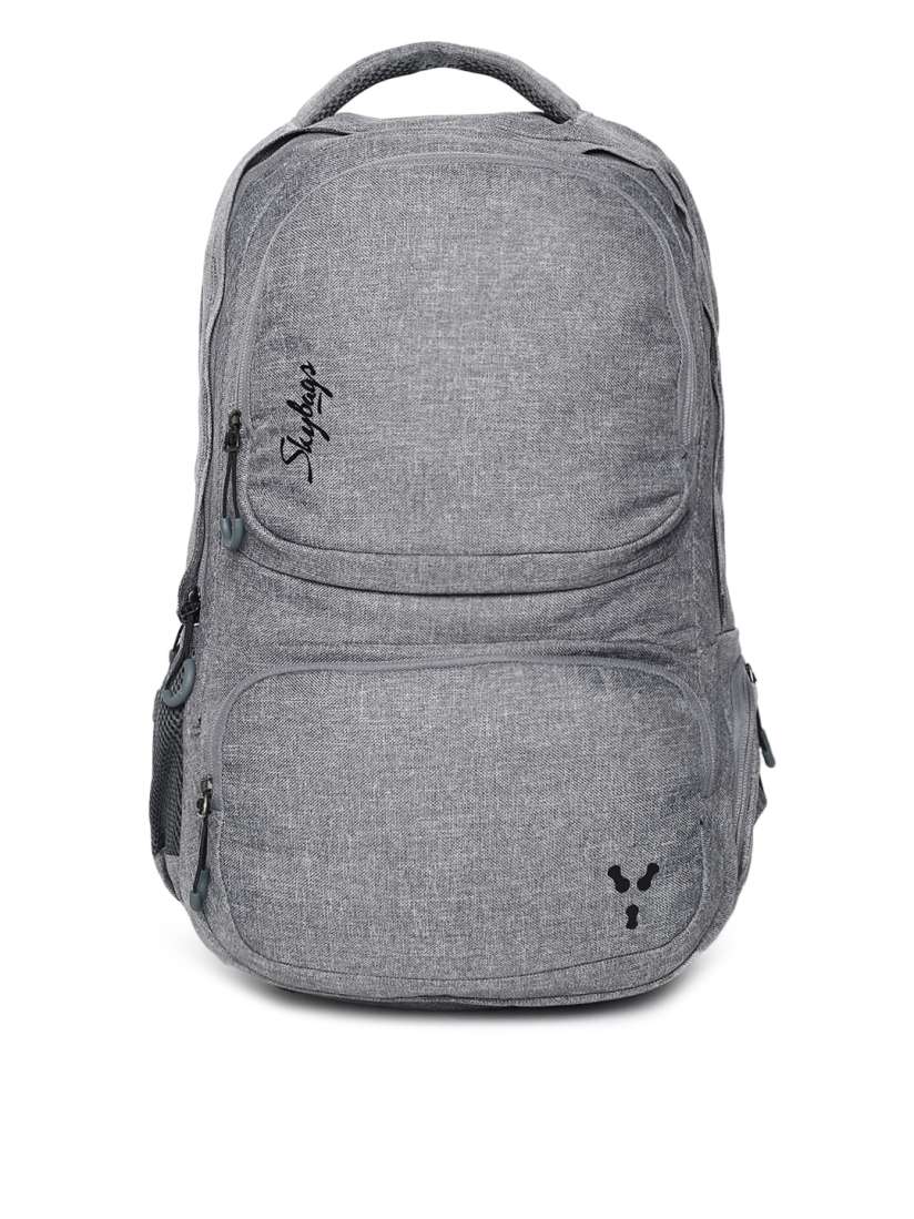 Skybags unisex grey solid backpack top