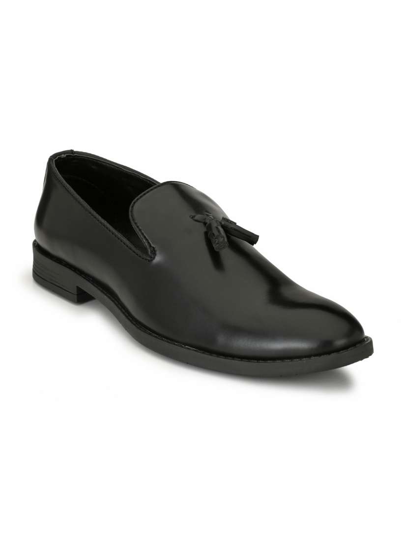 Buy Fentacia Men Black Tasselled Formal Slip On Shoes Formal Shoes for Men 6839534 Myntra