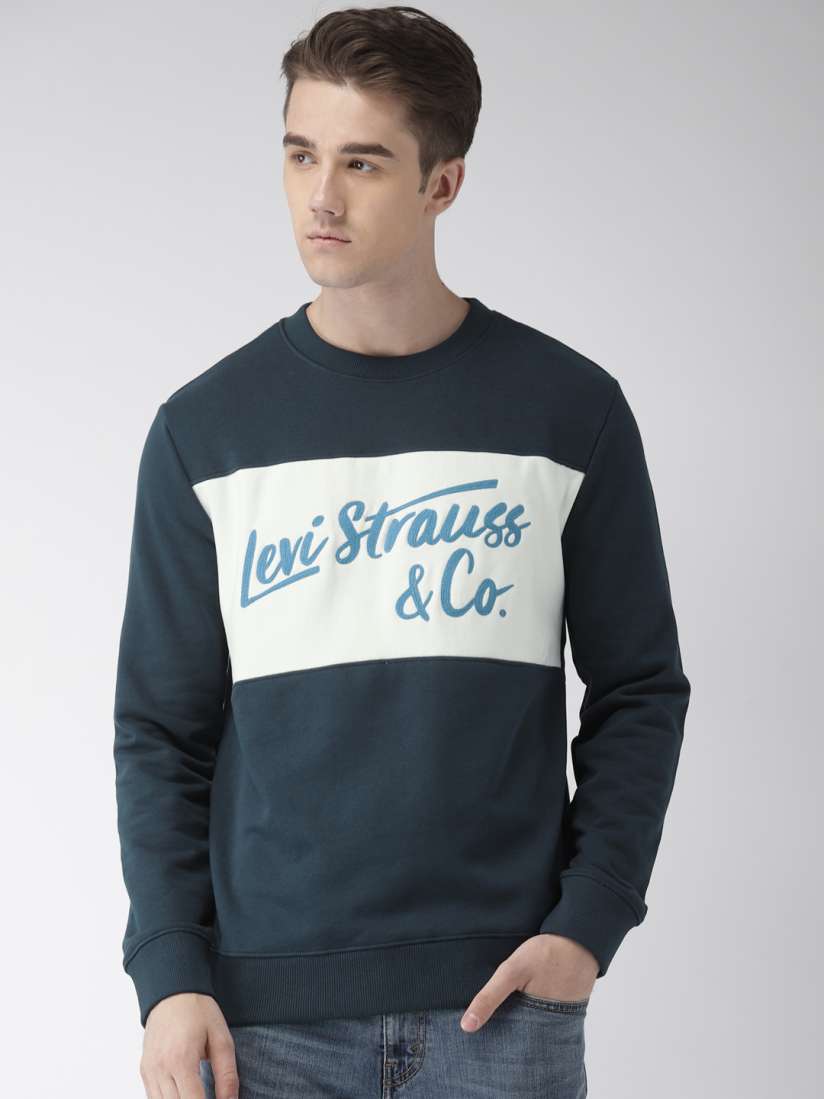 Levi's navy sweatshirt deals