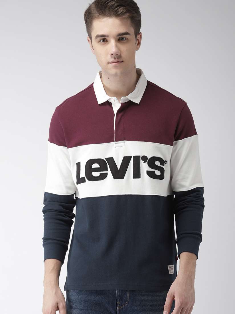 Levi's burgundy t shirt clearance