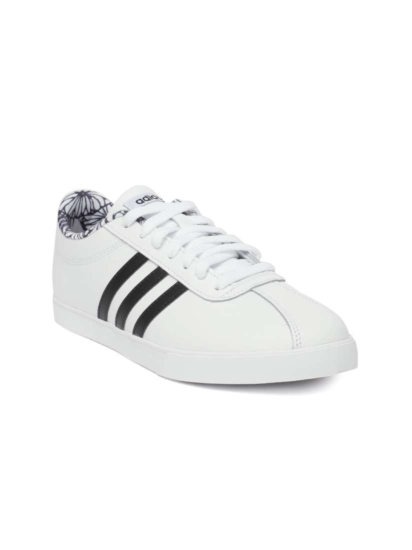 Adidas court set leather ladies trainers white deals