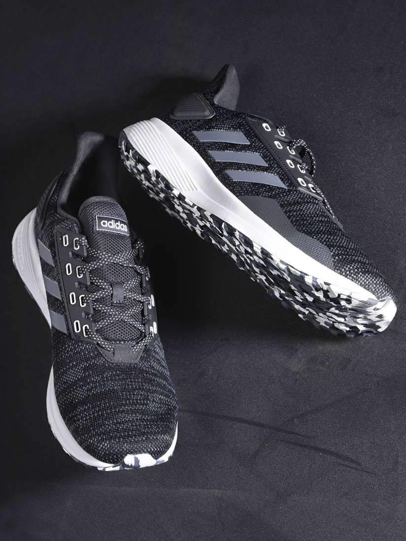 Men's adidas duramo 9 knit running shoes deals