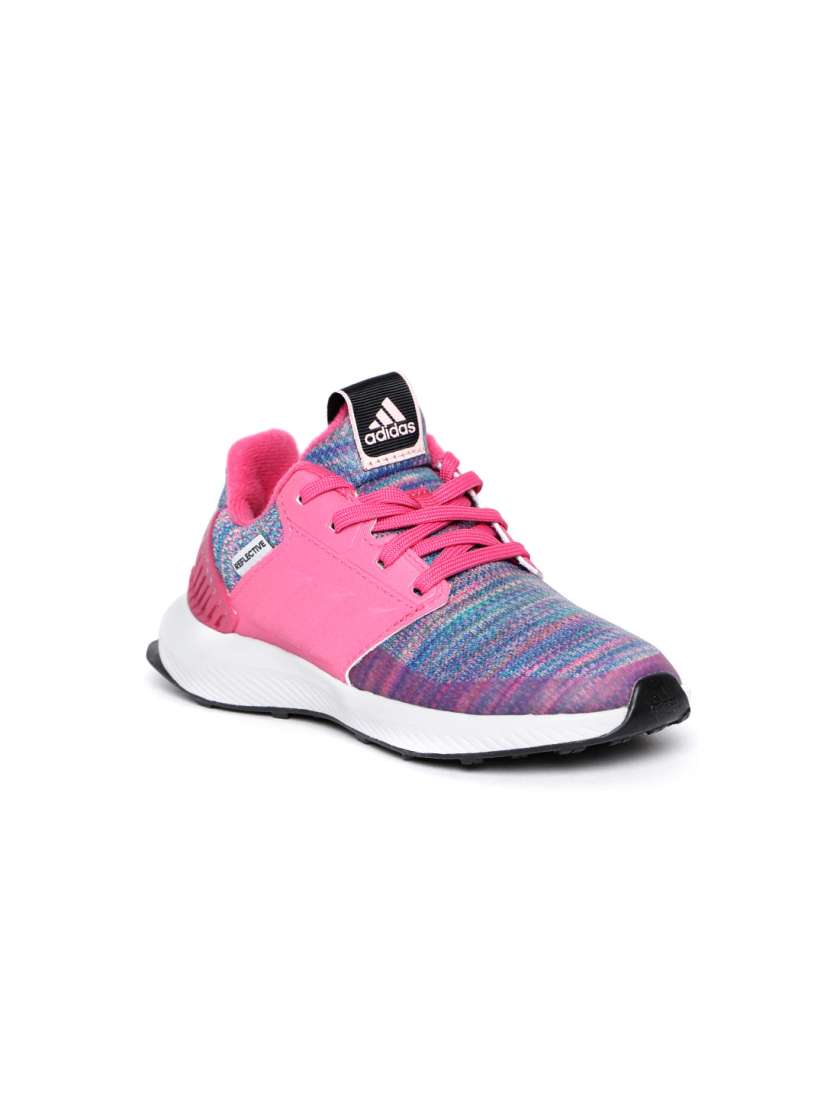 Buy ADIDAS Kids Pink Blue Rapidrun BTW Running Shoes Sports Shoes for Unisex Kids 6841781 Myntra