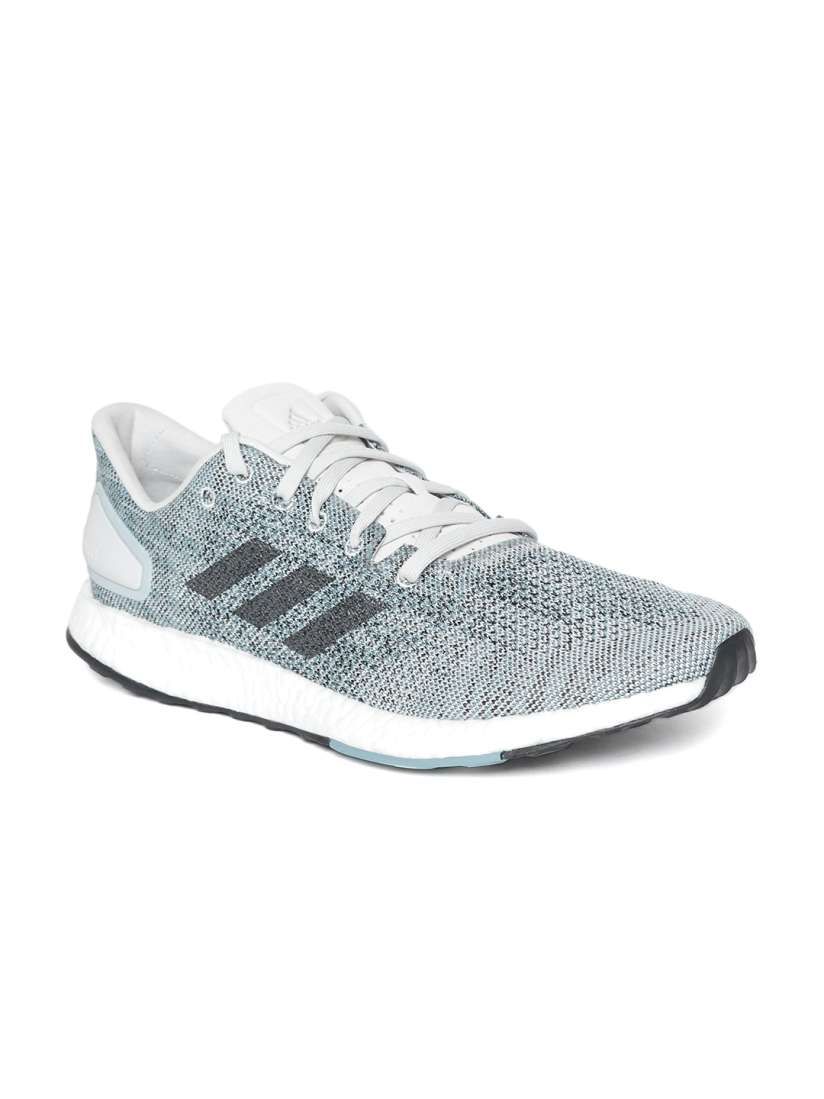 Men's pure boost dpr running shoes  white/grey discount