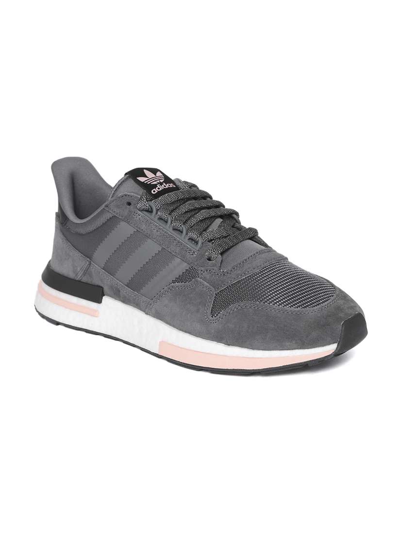 ADIDAS Originals Men Charcoal Grey ZX 500 RM Sneakers