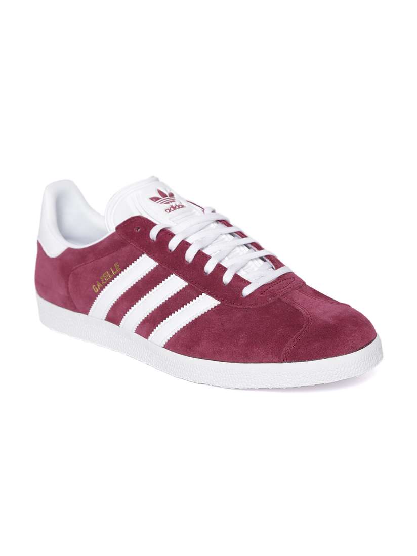 Buy ADIDAS Originals Men Maroon Solid Gazelle Casual Shoes Casual Shoes for Men 6842316 Myntra
