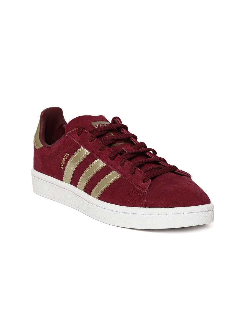 burgundy and gold adidas