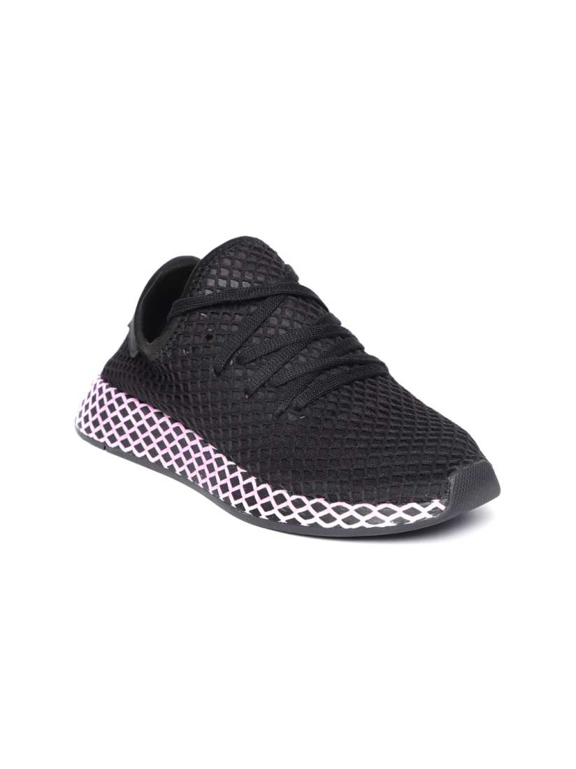 Womens black adidas deerupt discount