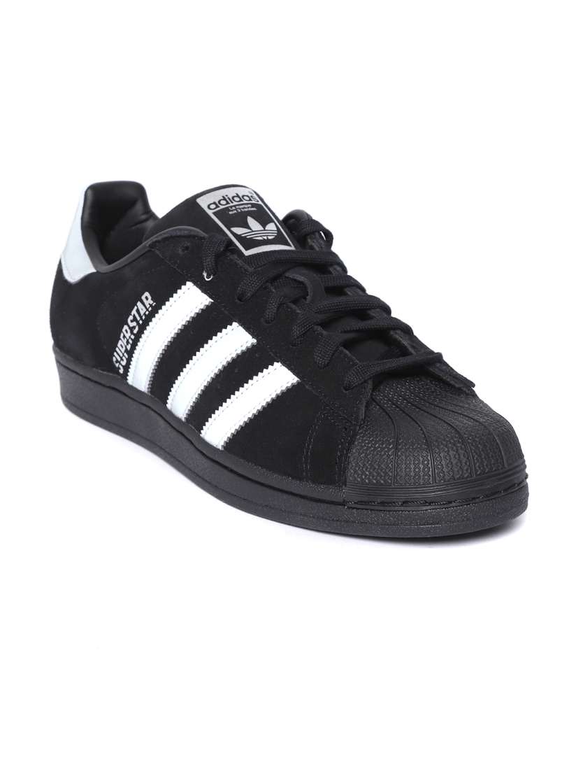 Adidas superstar black myntra outlet