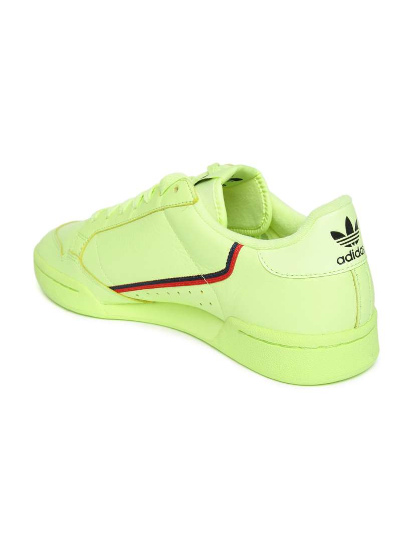 Buy Adidas Originals Fluorescent Green Continental 80 Leather Sneakers Casual Shoes for Men 6842515 Myntra