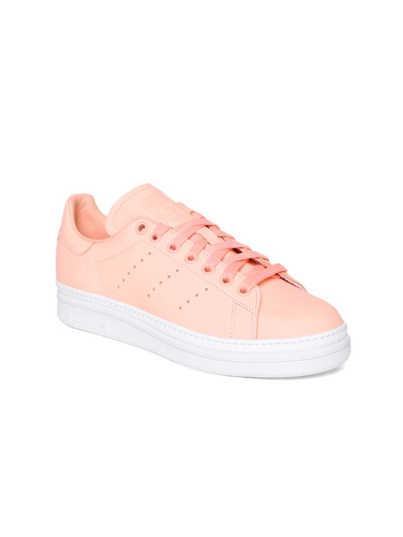 Buy Adidas Originals Women Peach Coloured Stan Smith New Bold Sneakers Casual Shoes for Women 6842580 Myntra