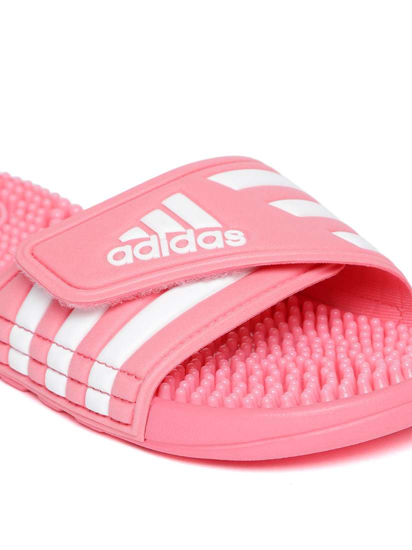 Buy ADIDAS Women Pink White ADISSAGE Striped Sliders Flip Flops for Women 6842607 Myntra