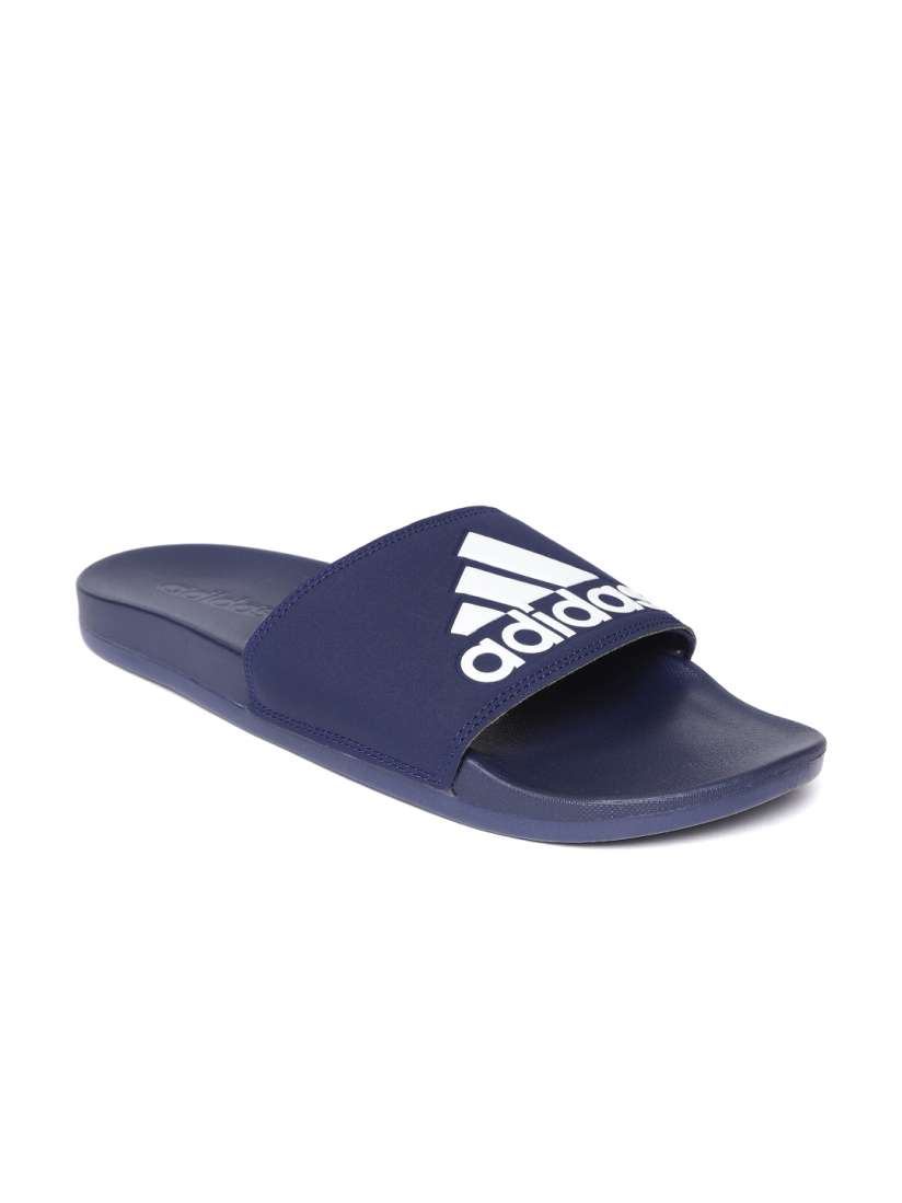 Navy blue adidas sandals on sale