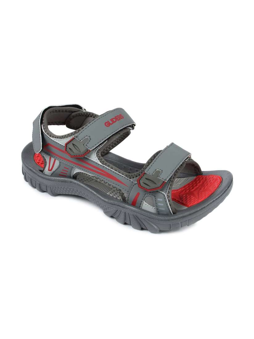 Buy Gliders Men Grey Red Sports Sandals Sandals for Men 6845306 Myntra