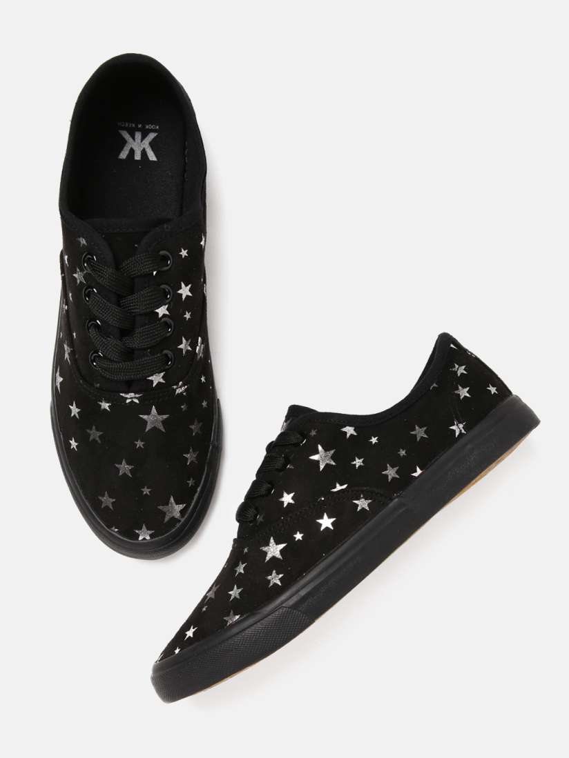 Buy Kook N Keech Women Black Sneakers Casual Shoes for Women 6847965 Myntra