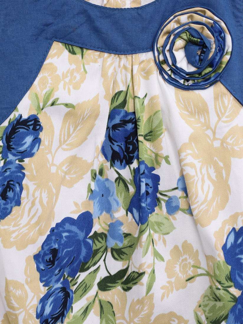 Buy Little Kangaroos Girls Blue Printed Balloon Dress Dresses for Girls 6860393 Myntra