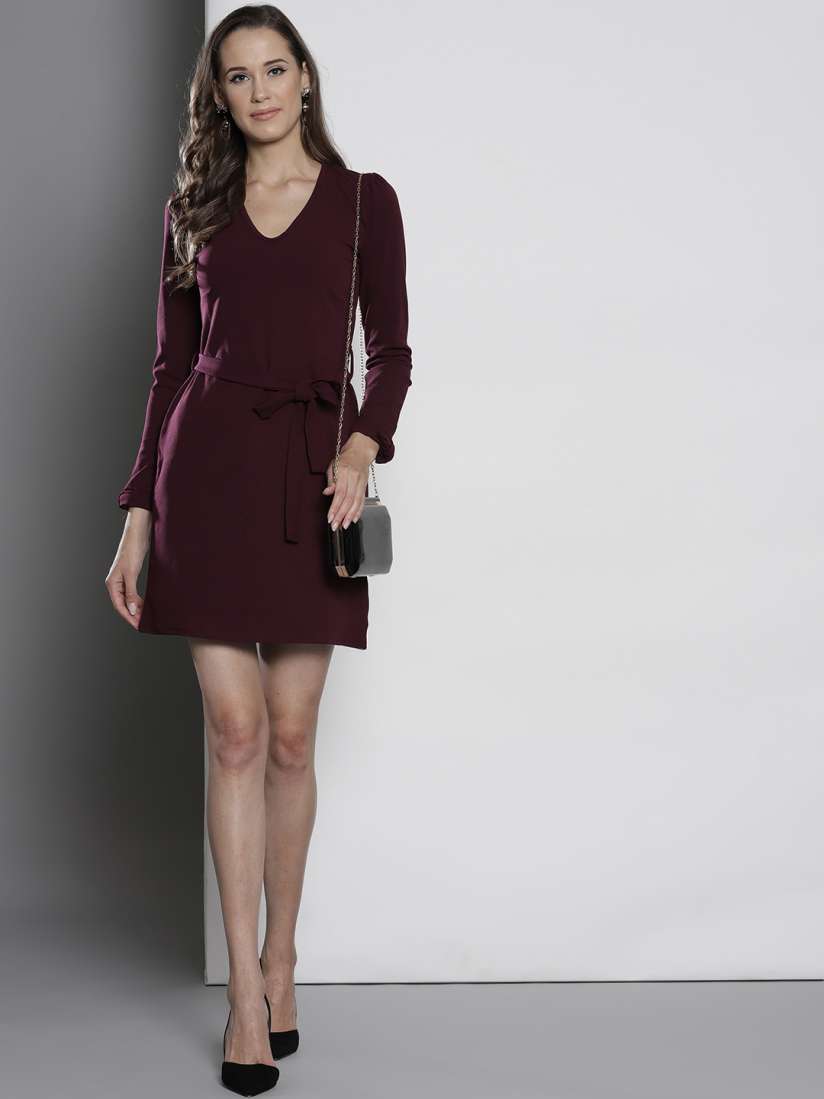 Burgundy dress dorothy perkins sale