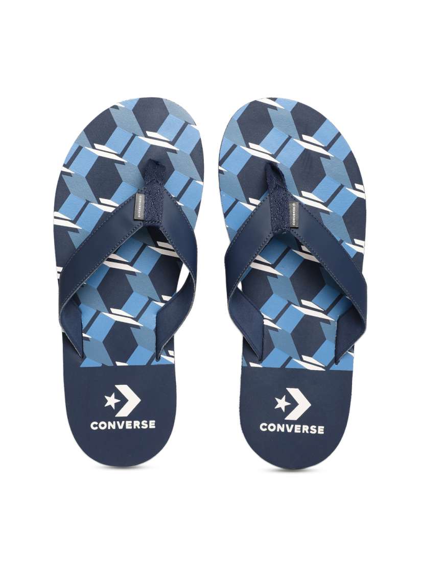 Buy Converse Men Navy Blue Printed Thong Flip Flops Flip Flops for Men 6887851 Myntra