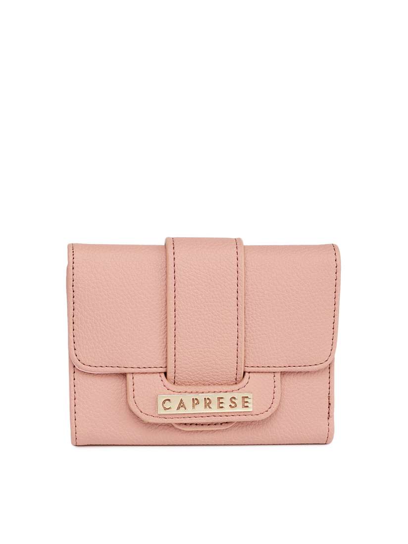 Buy Caprese Women Pink Solid Three Fold Wallet Wallets for Women 6899394 Myntra