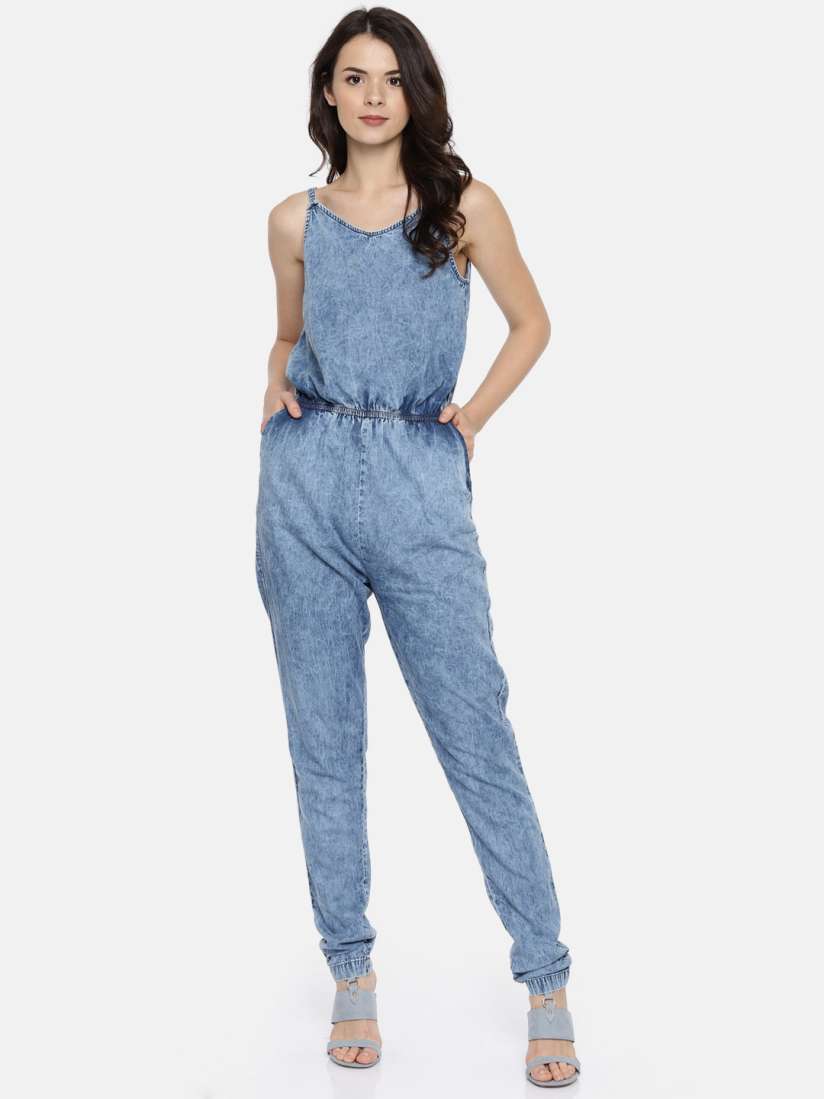 Myntra denim jumpsuit shop