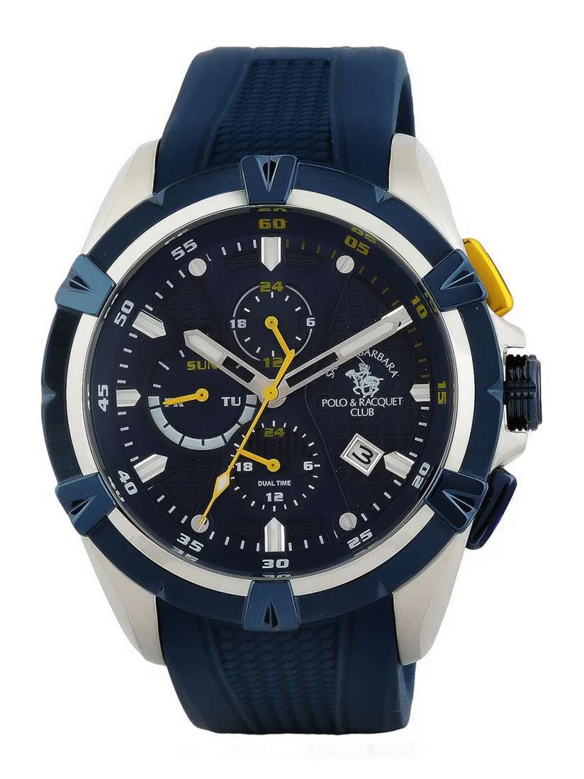 Buy SANTA BARBARA POLO RACQUET CLUB Men Navy Blue Analogue Watch SB.2.1135.3 Watches for Men 6909726 Myntra