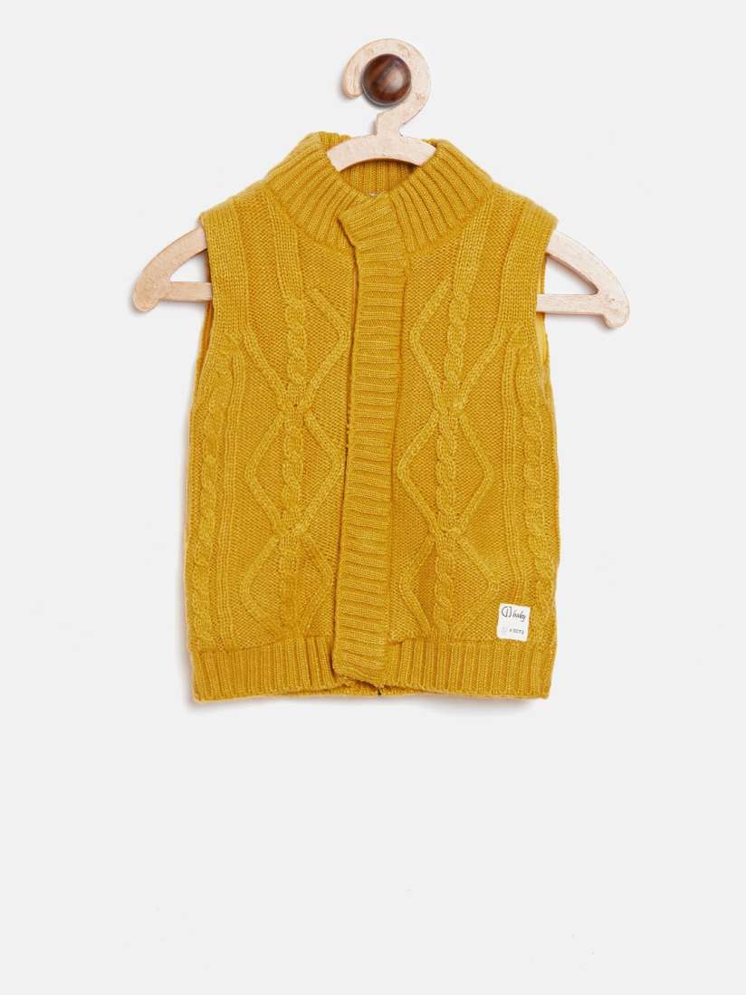 Boys mustard cardigan sales