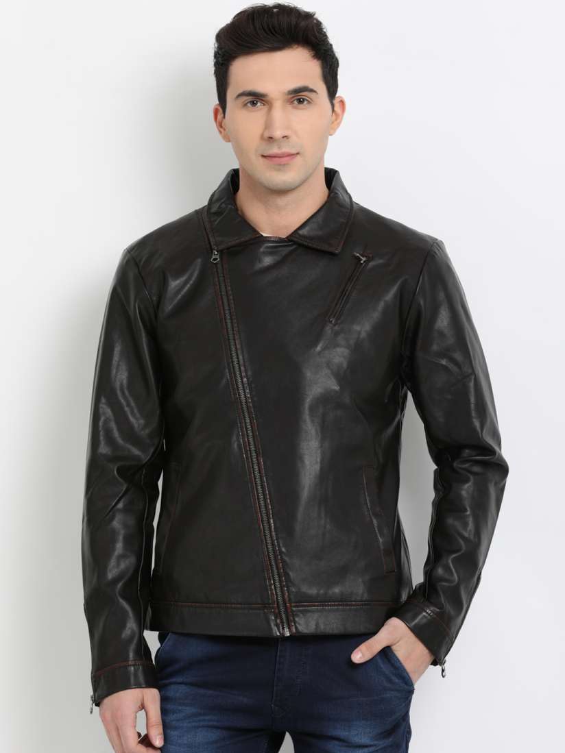 T base leather jacket on sale