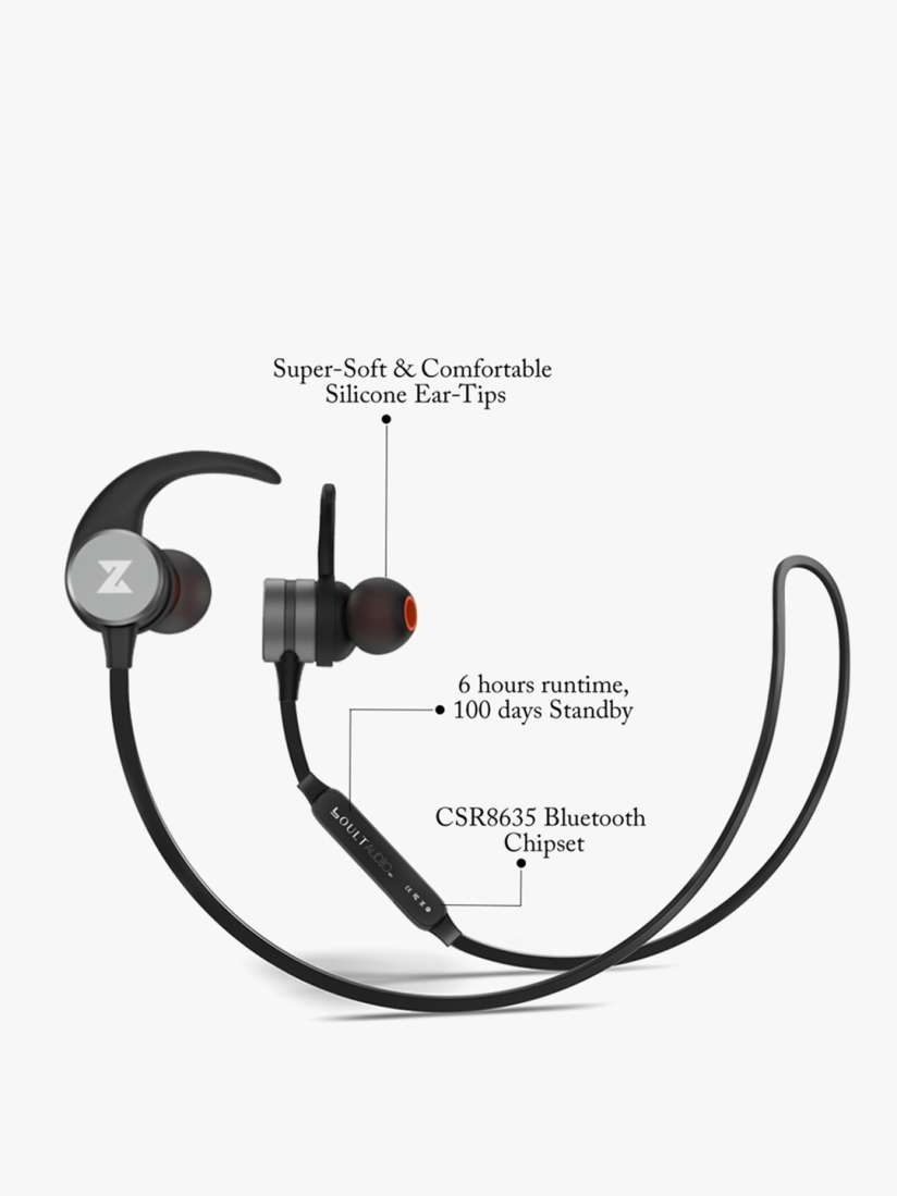 Buy Boult Zigbuds Crest Wireless Magnetic Earphones with Mic Black Headphones for Unisex 6915107 Myntra