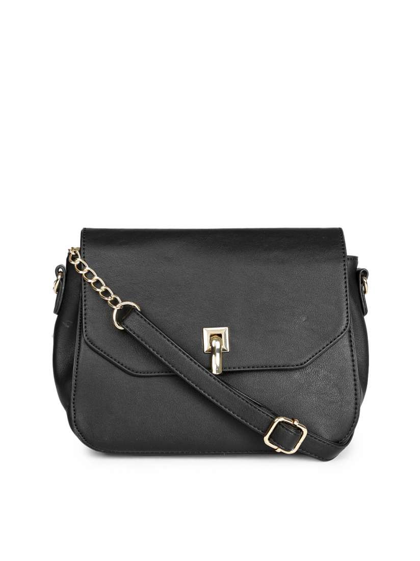 Buy CODE By Lifestyle Black Solid Sling Bag Handbags for Women 6931398 Myntra