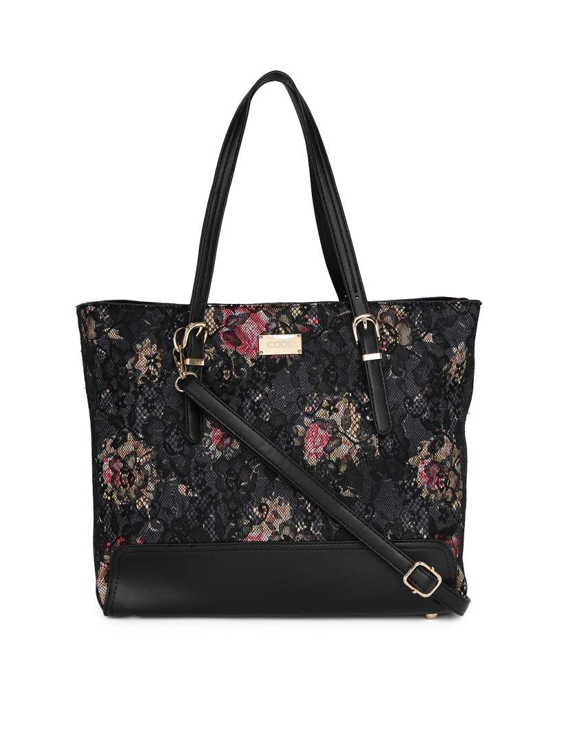 Buy CODE by Lifestyle Black Printed Shoulder Bag Handbags for Women 6931491 Myntra