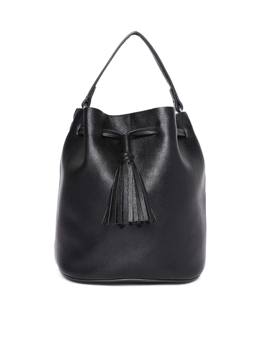Buy FOREVER 21 Black Solid Handheld Bucket Bag Handbags for Women 6932257 Myntra