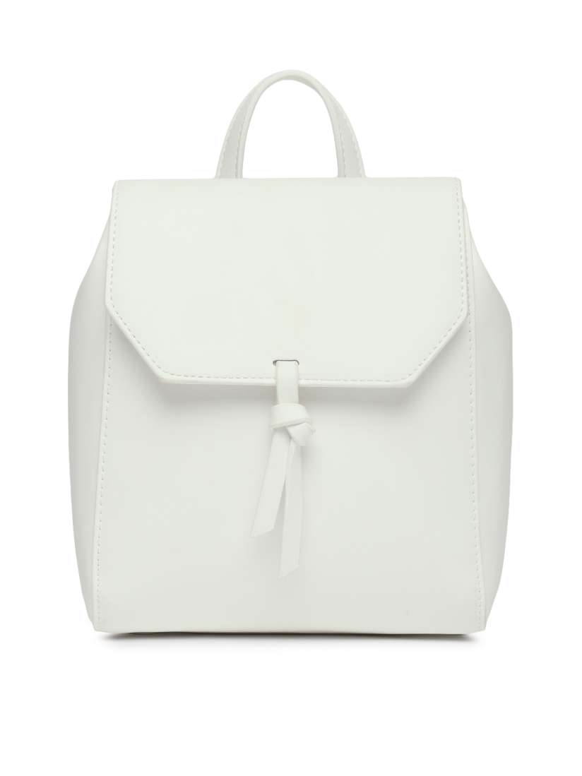 Buy FOREVER 21 Women White Solid Backpack Backpacks for Women 6932258 Myntra