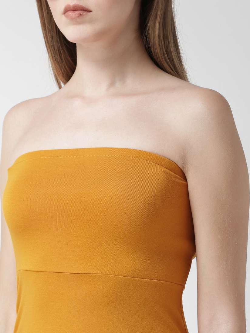 Yellow tube dress forever 21 outlet