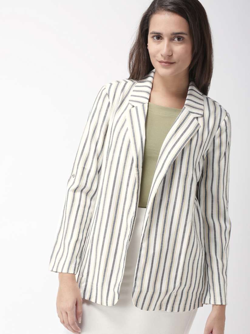 Forever 21 striped blazer discount