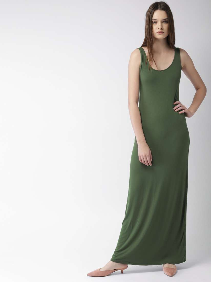 Forever 21 green maxi dress online